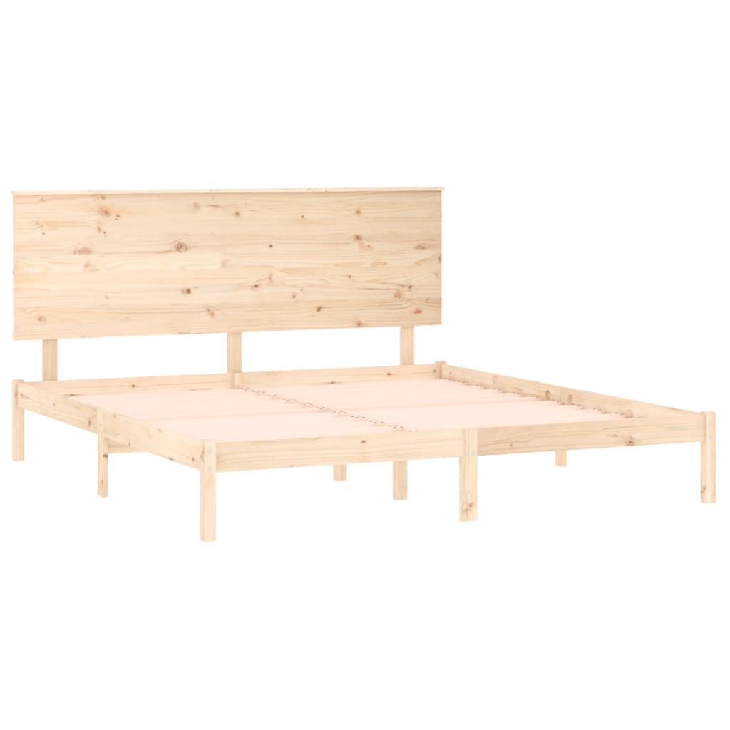 Cadre de lit sans matelas 200x200 cm bois massif de pin - XIOS