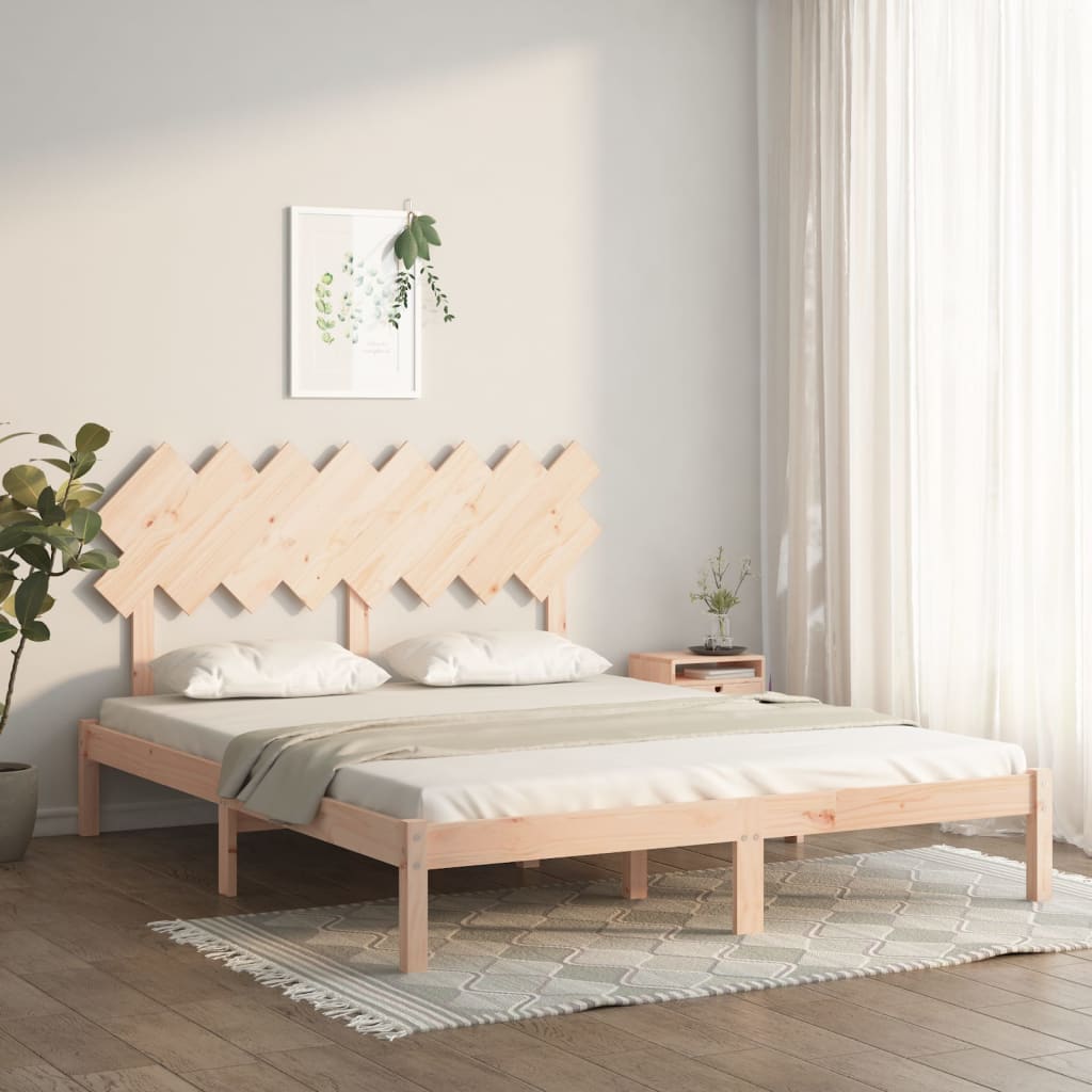 Cadre de lit sans matelas 160x200 cm bois massif - XIOS