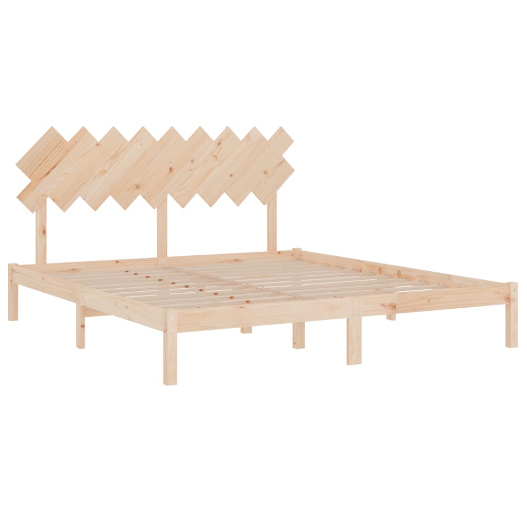 Cadre de lit sans matelas 180x200 cm bois massif - XIOS