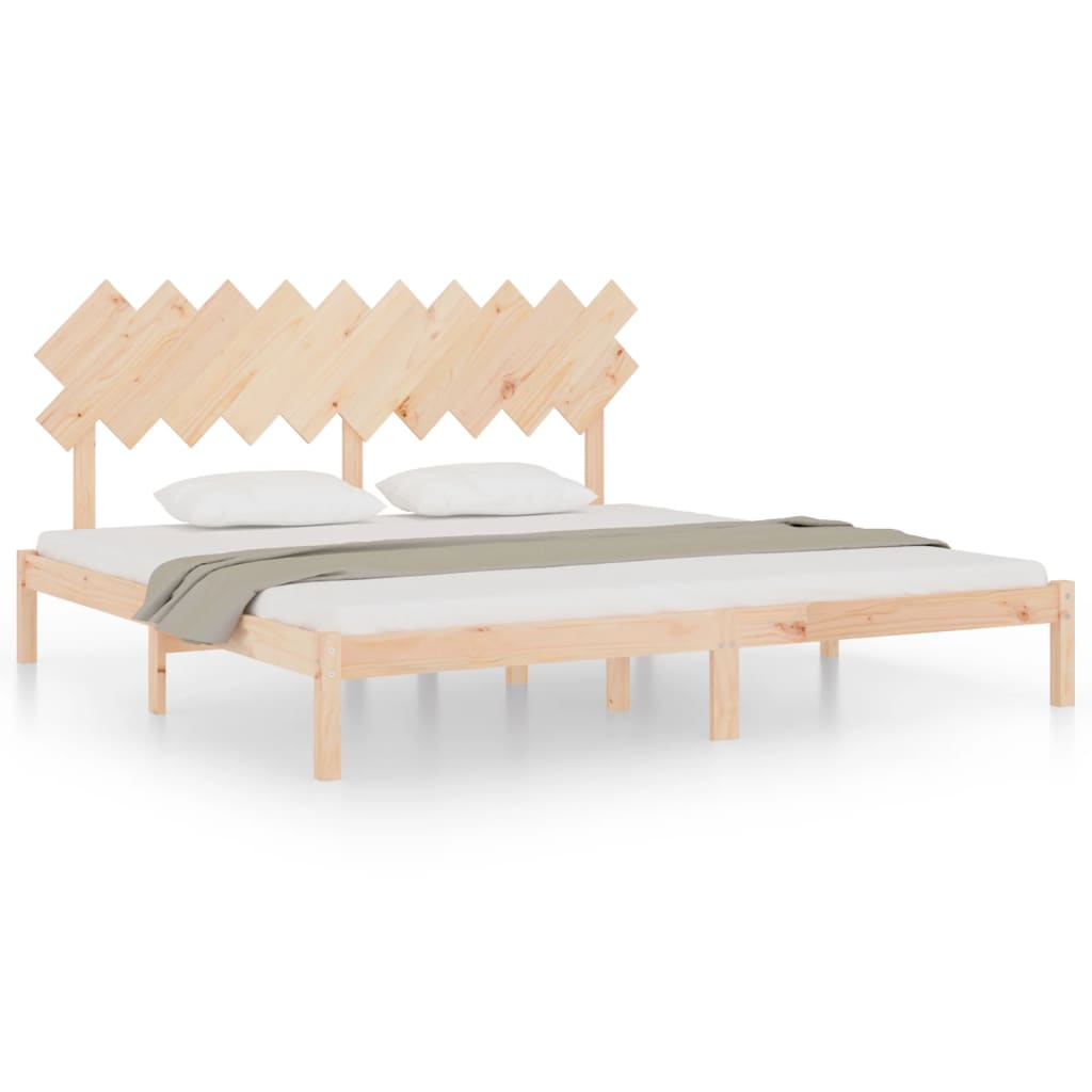 Cadre de lit sans matelas 200x200 cm bois massif - XIOS