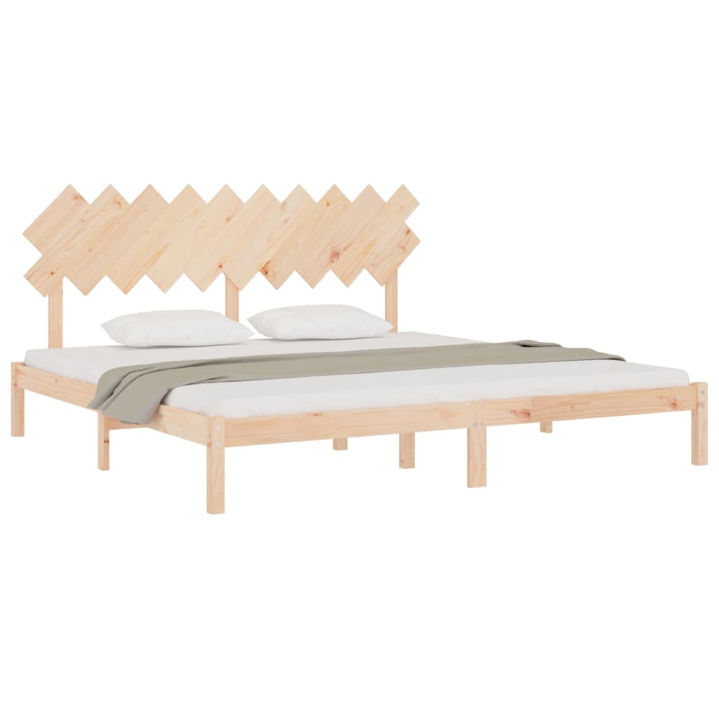 Cadre de lit sans matelas 200x200 cm bois massif - XIOS