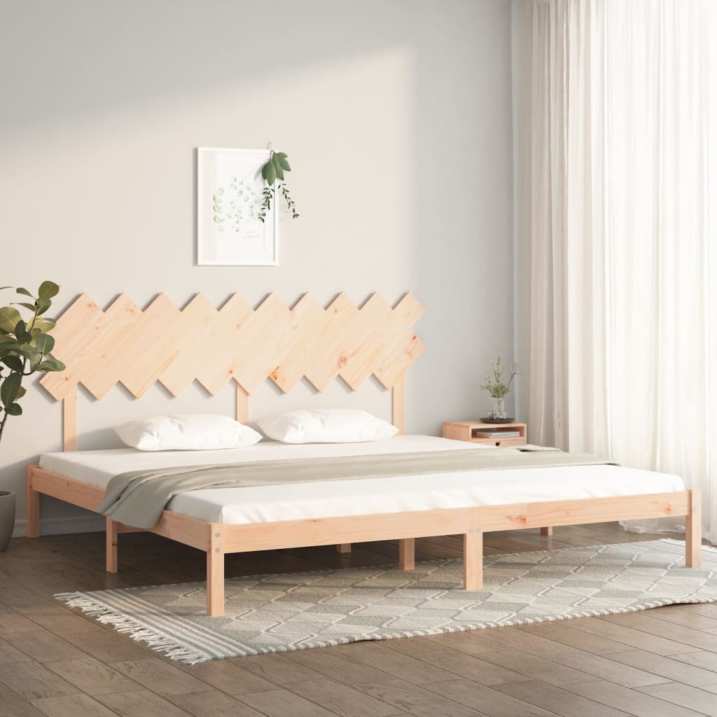 Cadre de lit sans matelas 200x200 cm bois massif - XIOS