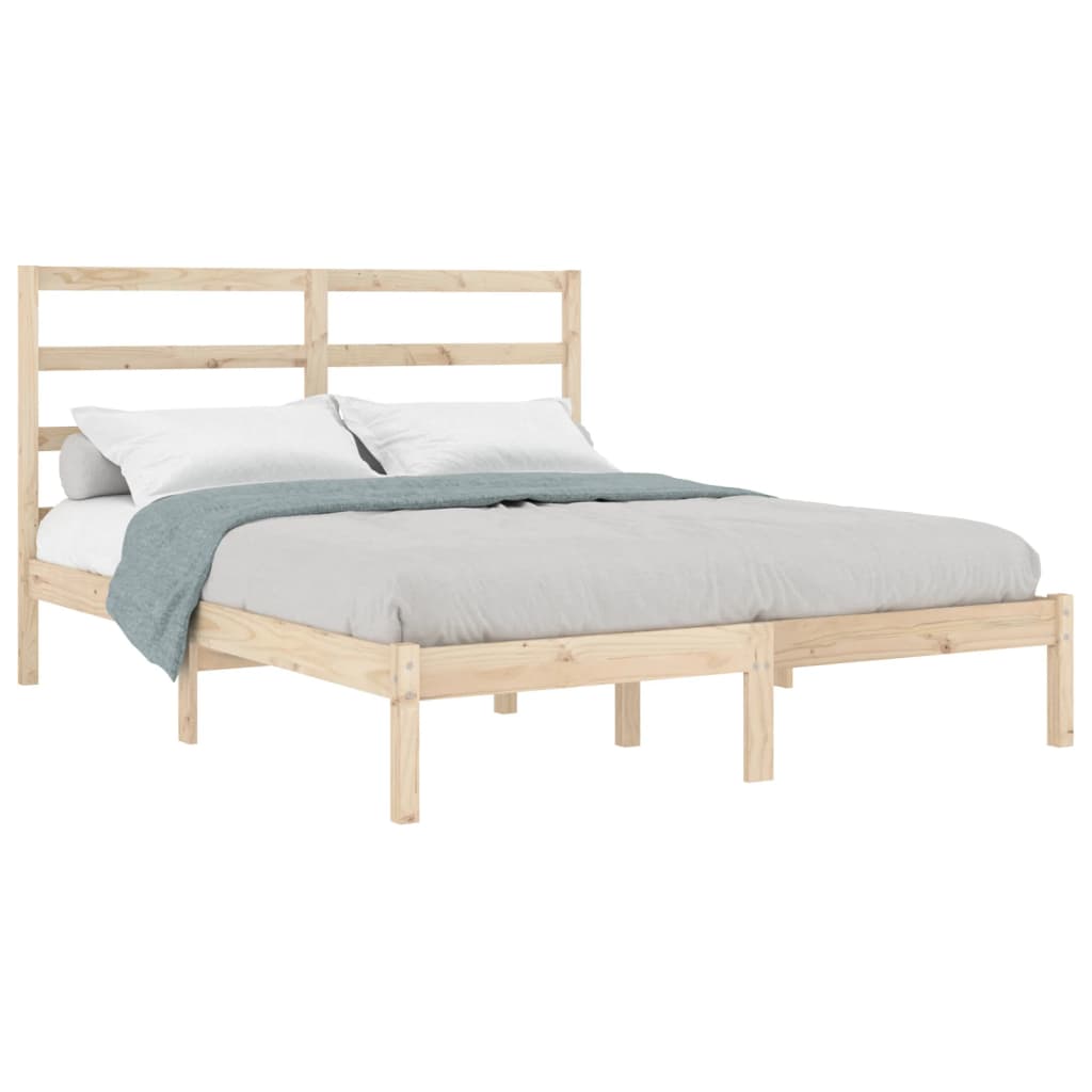 Cadre de lit sans matelas 120x200 cm bois de pin massif - XIOS