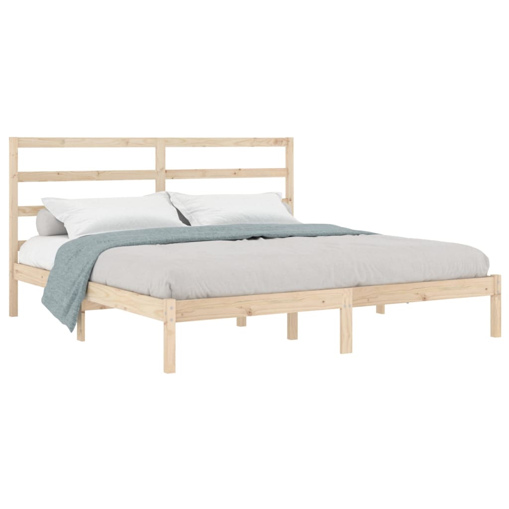 Cadre de lit sans matelas 200x200 cm bois massif de pin - XIOS