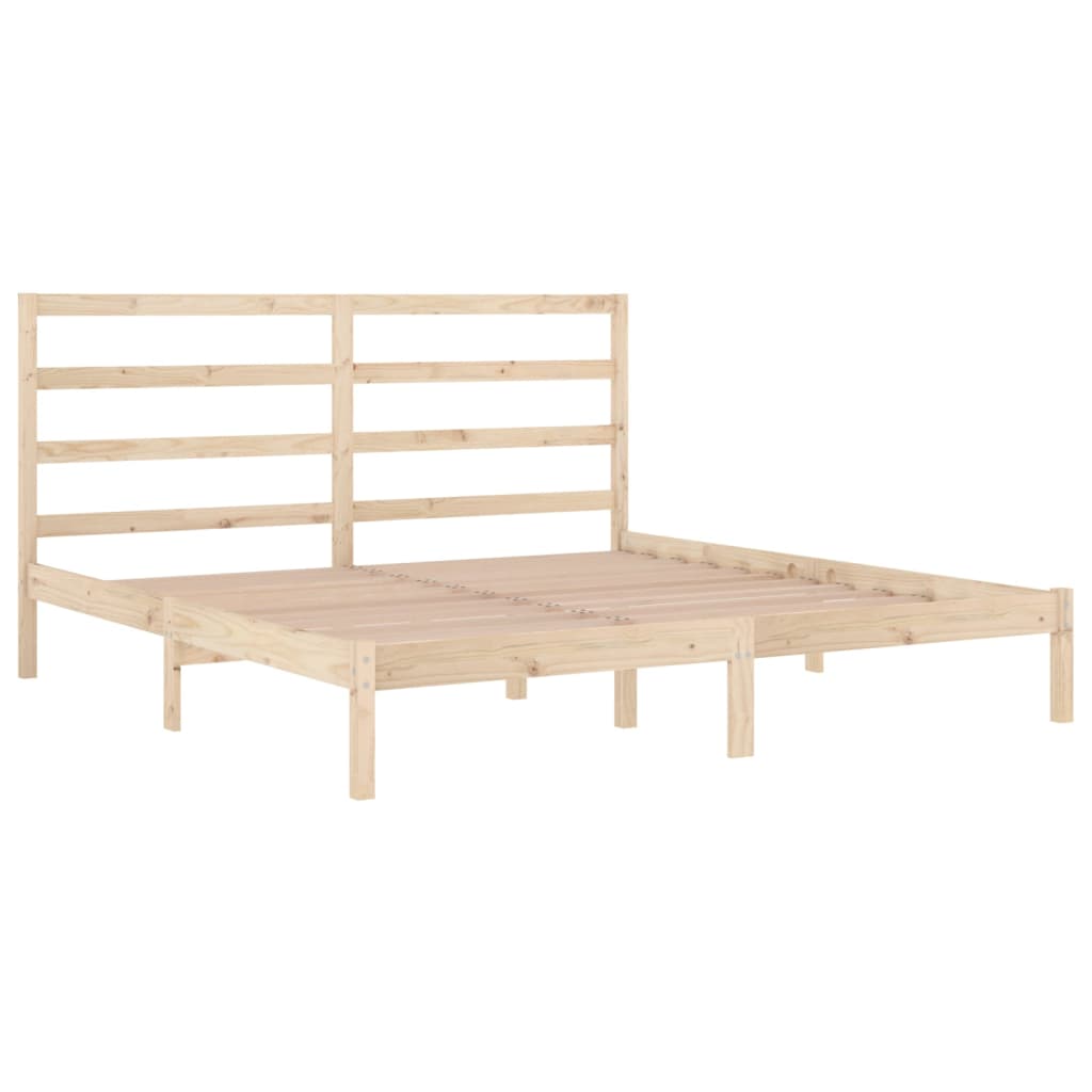 Cadre de lit sans matelas 200x200 cm bois massif de pin - XIOS