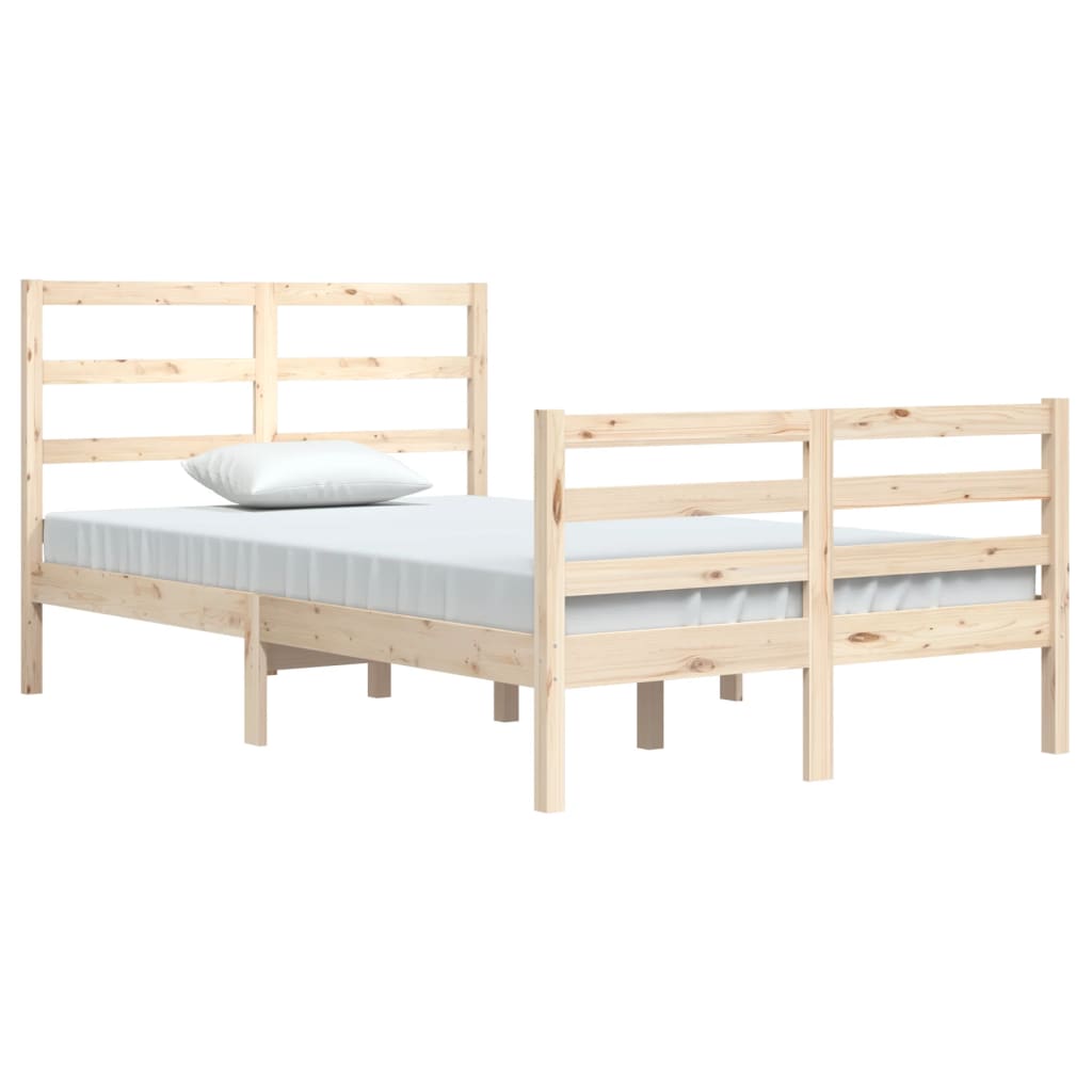 Cadre de lit sans matelas bois de pin massif 120x200 cm - XIOS
