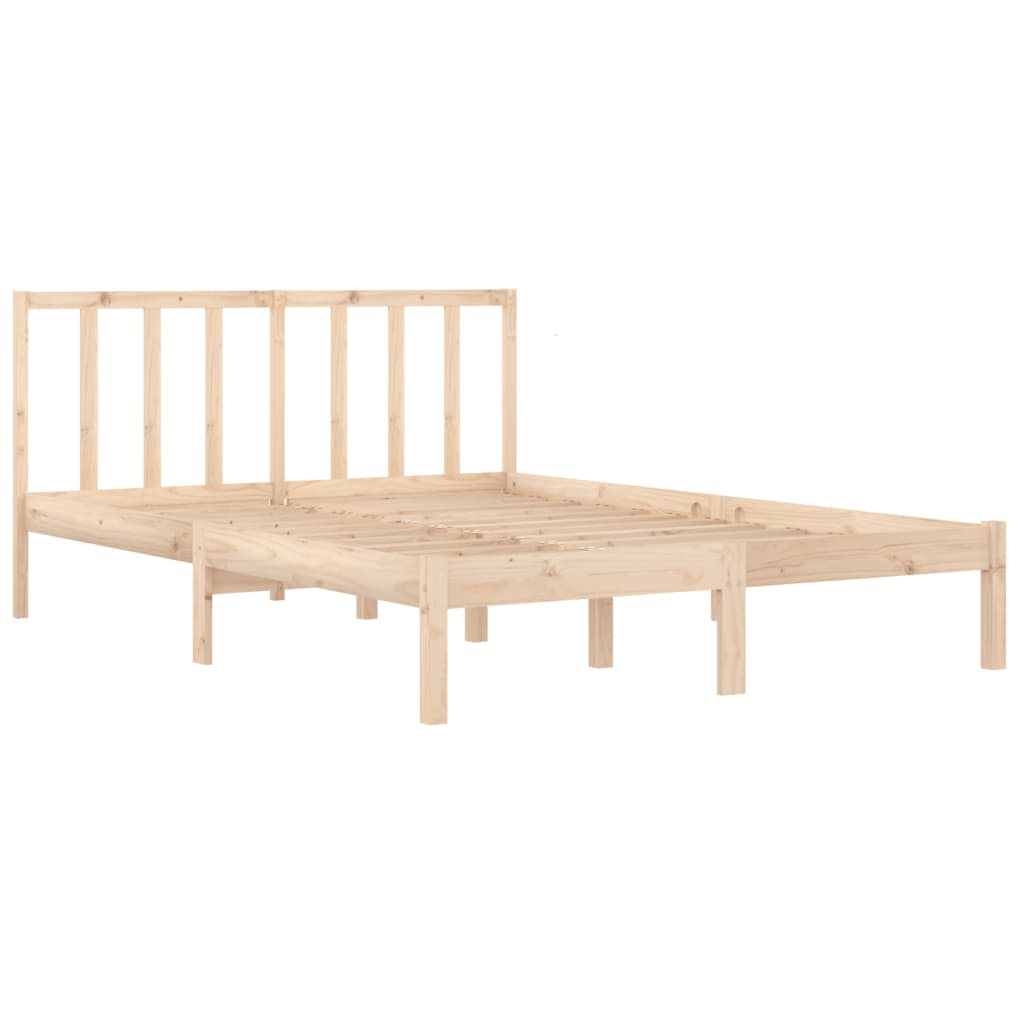 Cadre de lit sans matelas bois de pin massif 120x190 cm - XIOS