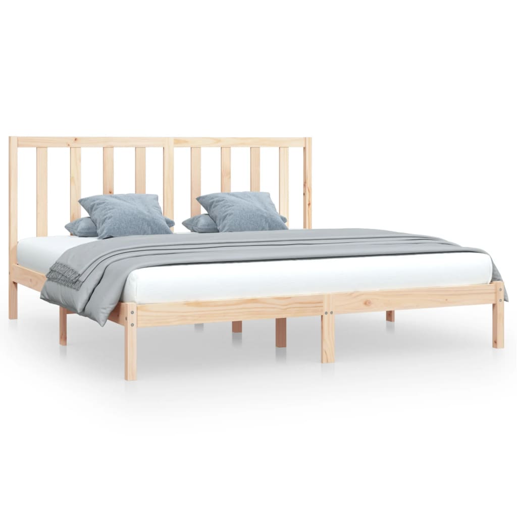 Cadre de lit sans matelas bois massif de pin 200x200 cm - XIOS