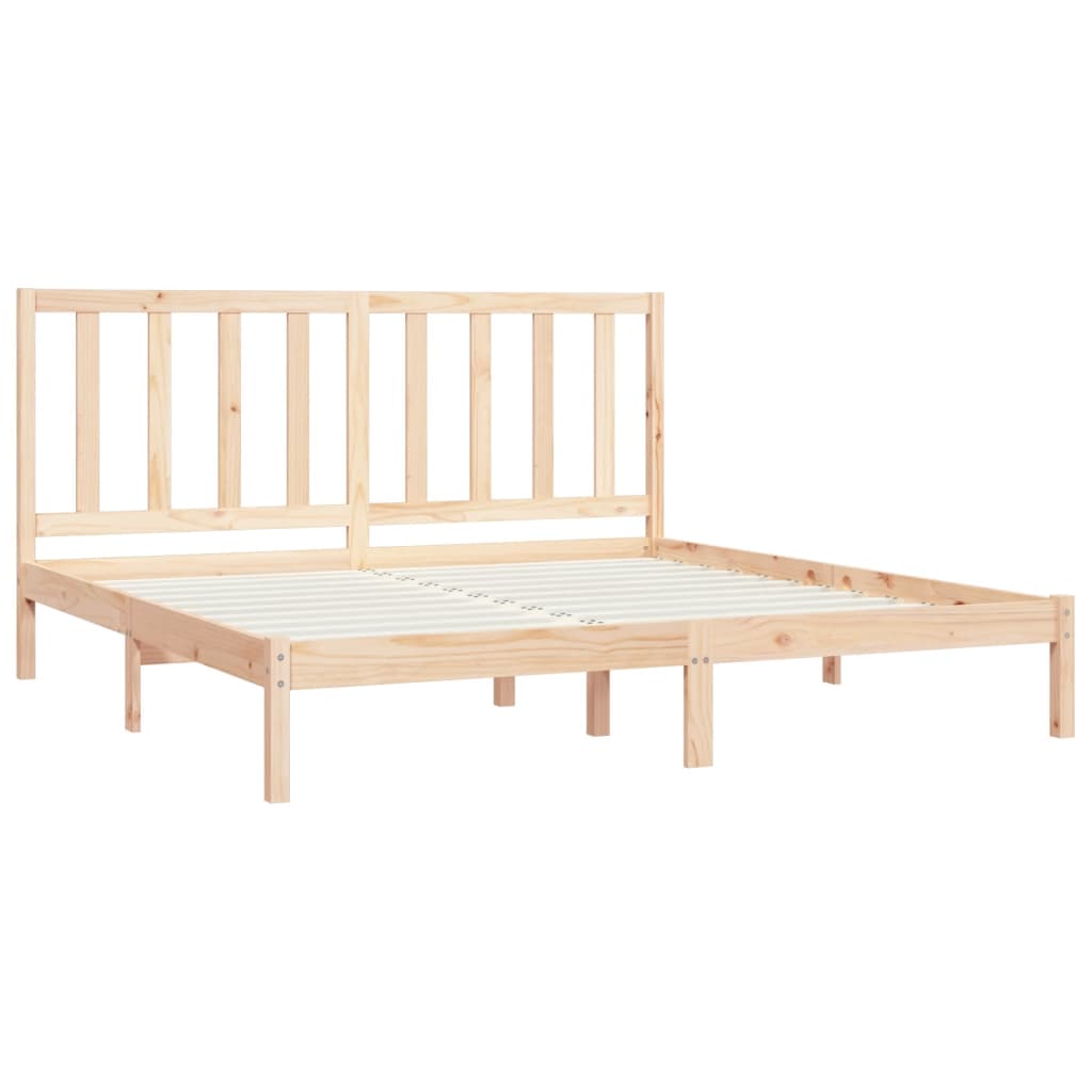 Cadre de lit sans matelas bois massif de pin 200x200 cm - XIOS