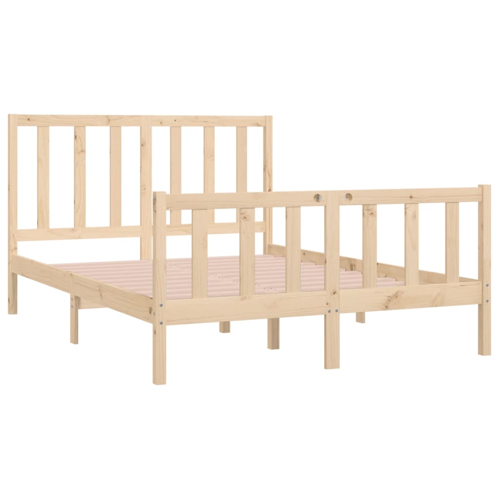 Cadre de lit sans matelas 120x190 cm bois massif - XIOS