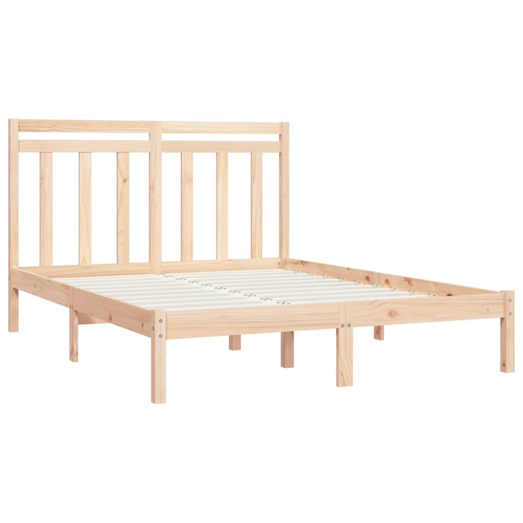 Cadre de lit sans matelas 120x190 cm bois massif - XIOS