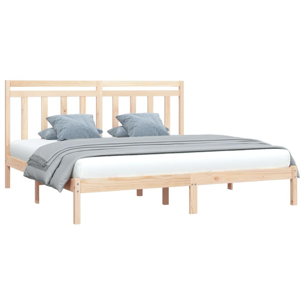 Cadre de lit sans matelas 200x200 cm bois massif - XIOS