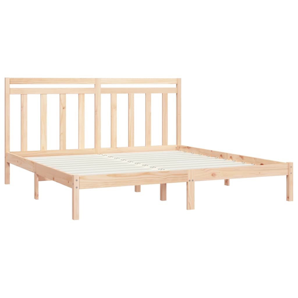 Cadre de lit sans matelas 200x200 cm bois massif - XIOS