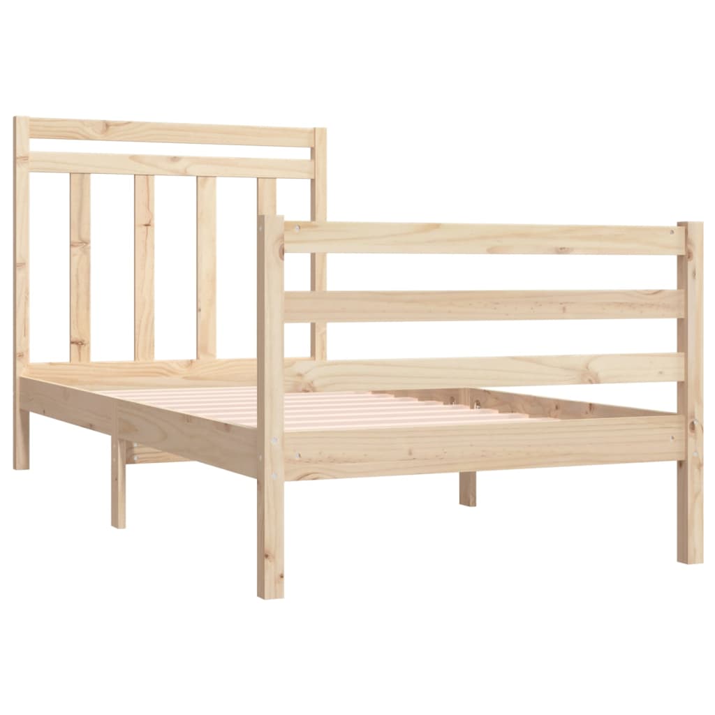 Cadre de lit sans matelas 90x190 cm bois massif - XIOS