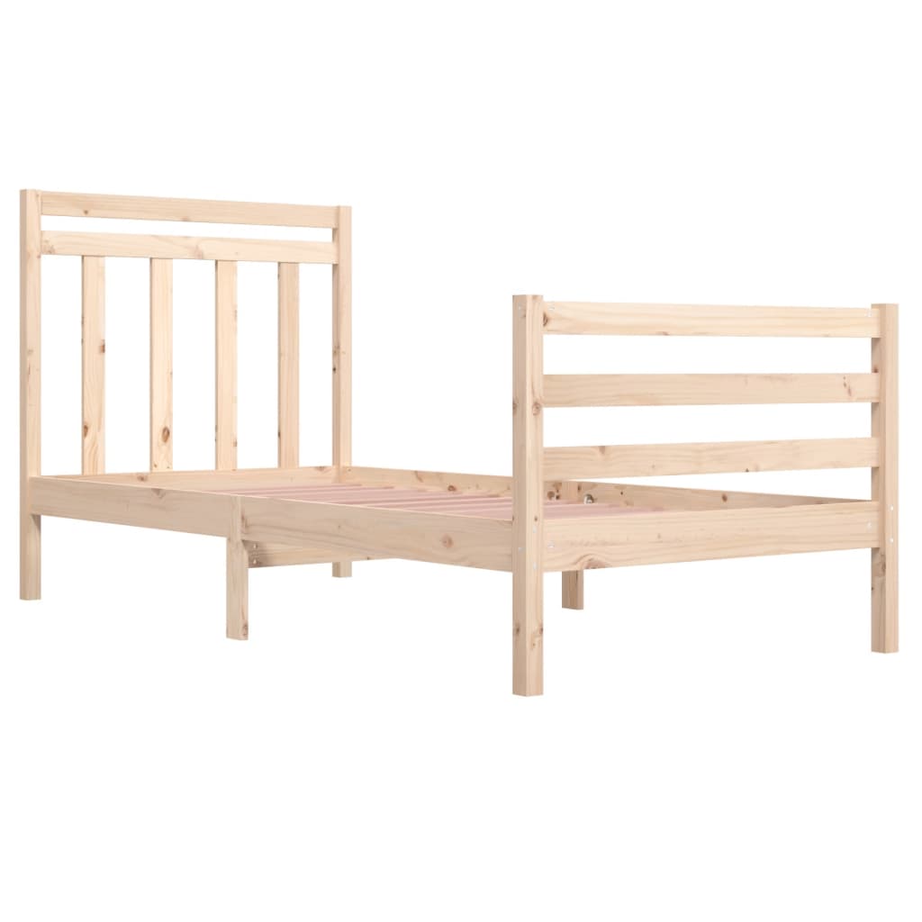 Cadre de lit sans matelas 90x200 cm bois massif - XIOS