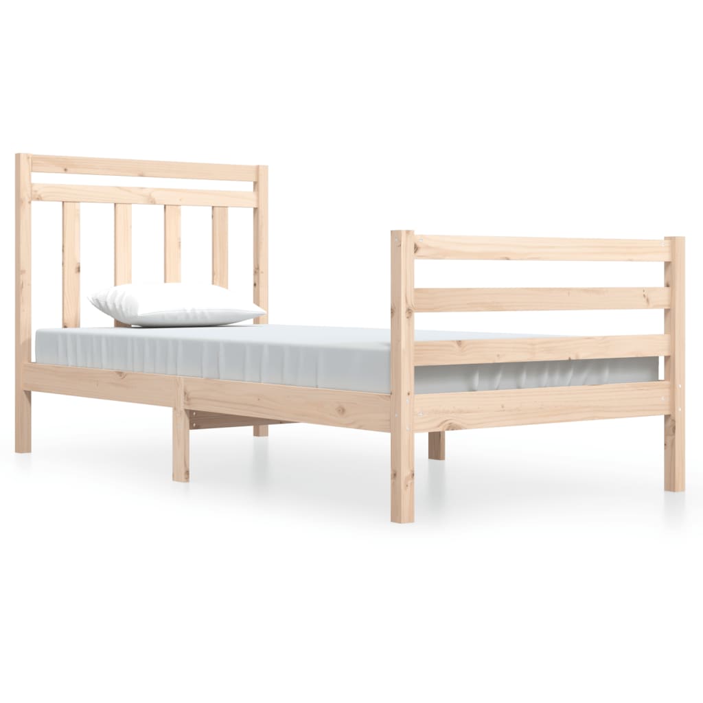 Cadre de lit sans matelas 100x200 cm bois massif - XIOS