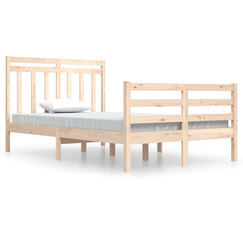 Cadre de lit sans matelas 120x200 cm bois massif - XIOS