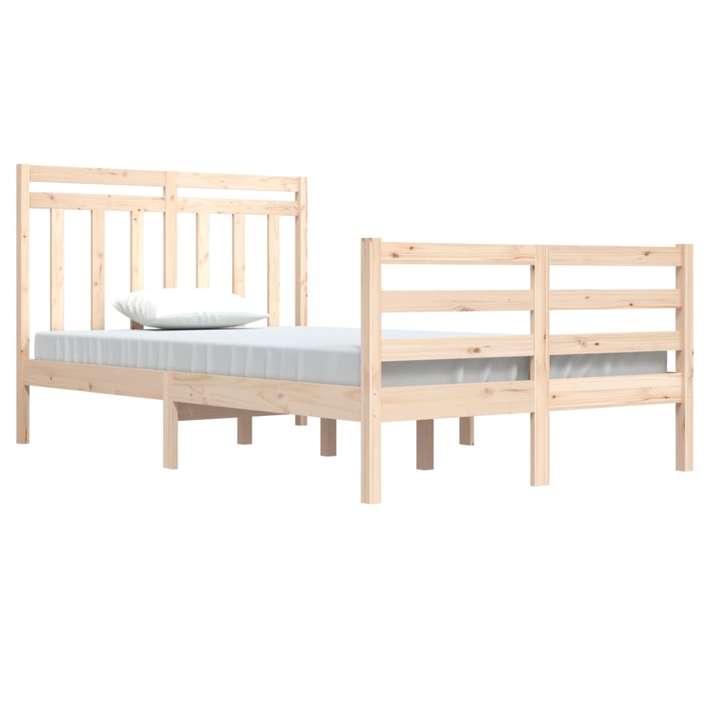 Cadre de lit sans matelas 120x200 cm bois massif - XIOS