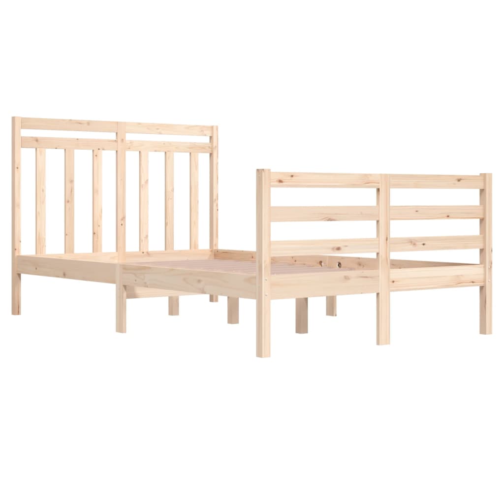 Cadre de lit sans matelas 120x200 cm bois massif - XIOS