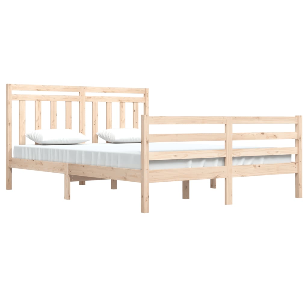 Cadre de lit sans matelas 160x200 cm bois massif - XIOS