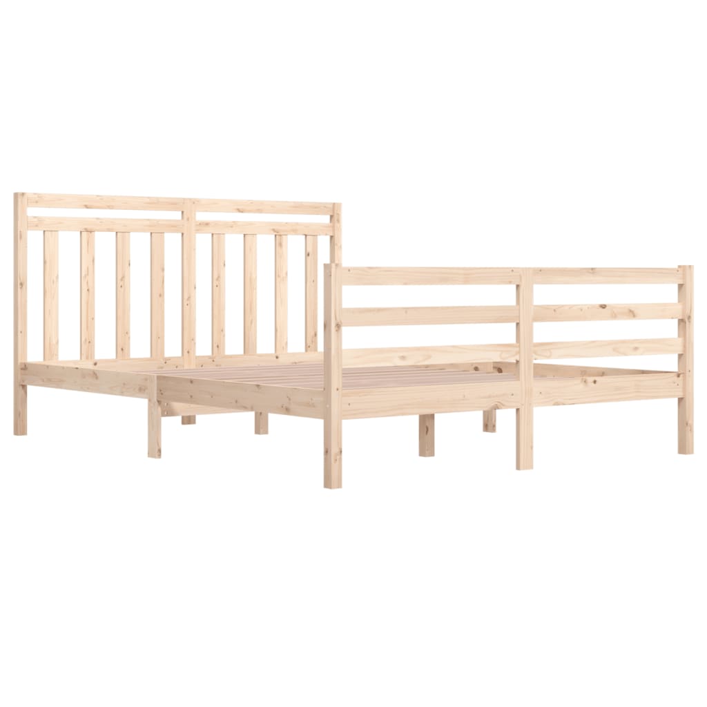 Cadre de lit sans matelas 160x200 cm bois massif - XIOS