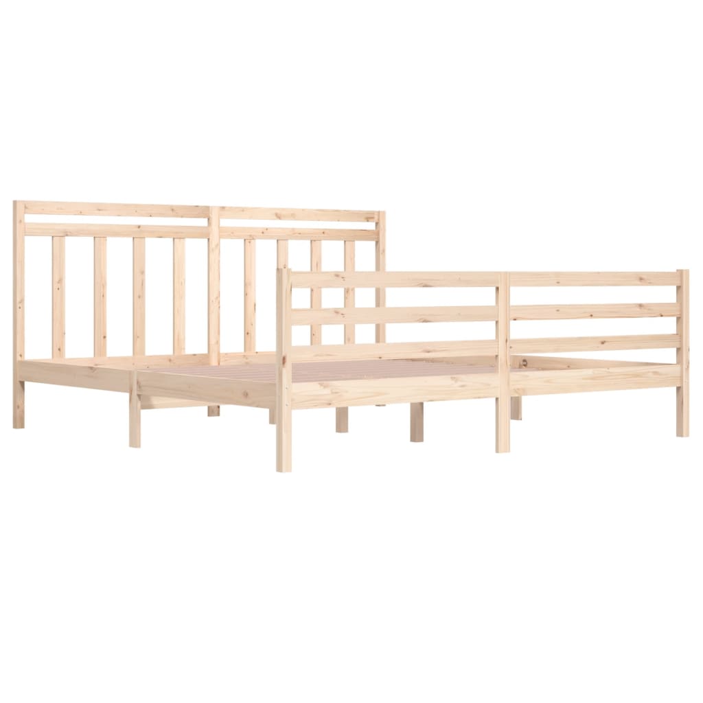 Cadre de lit sans matelas 200x200 cm bois massif - XIOS