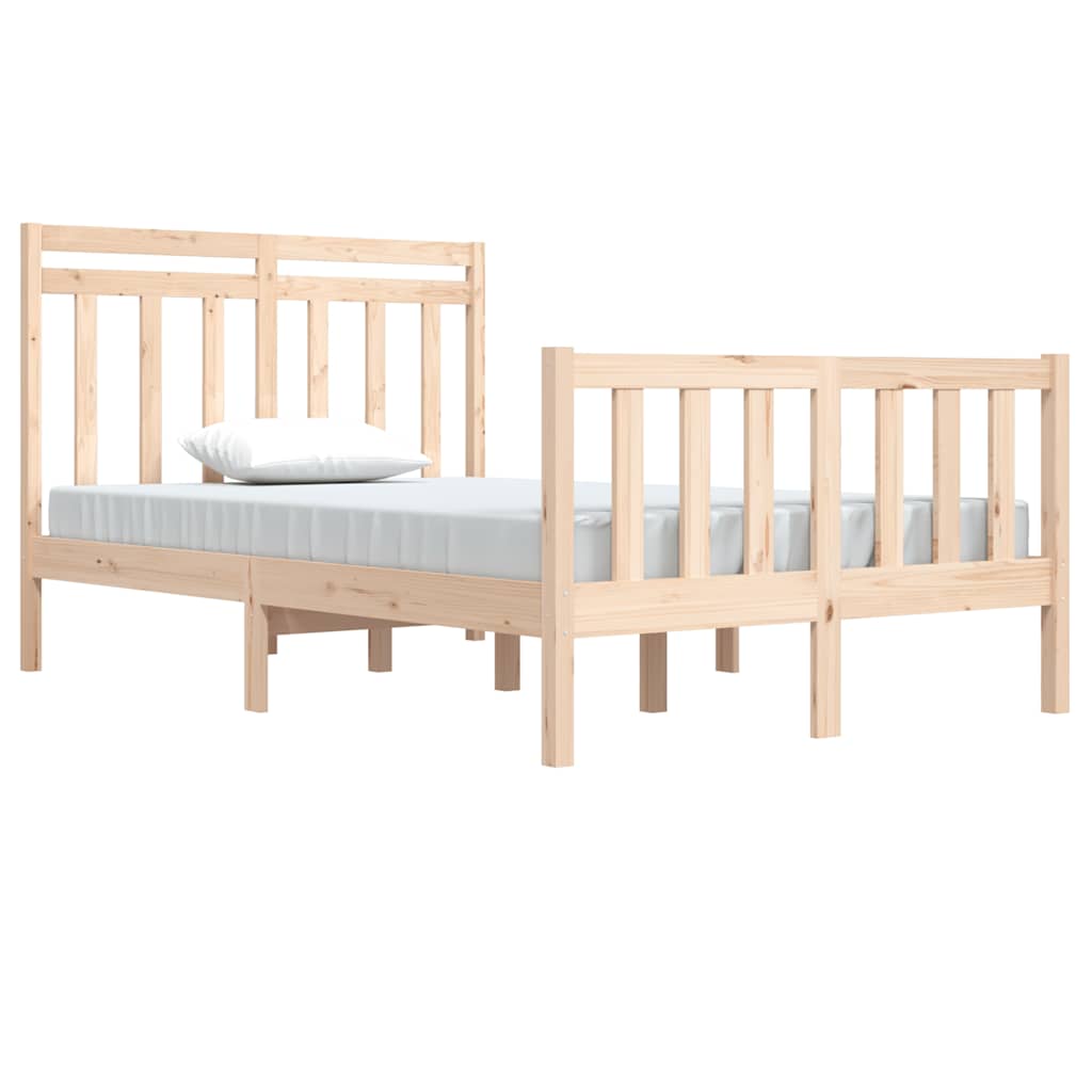 Cadre de lit sans matelas 120x190 cm bois massif - XIOS