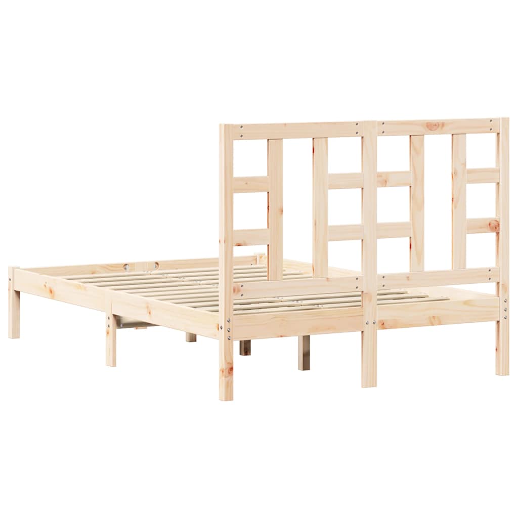 Cadre de lit sans matelas 120x190 cm bois massif - XIOS