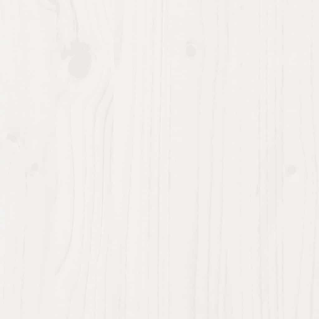 Cadre de lit sans matelas blanc 120x190 cm bois massif - XIOS