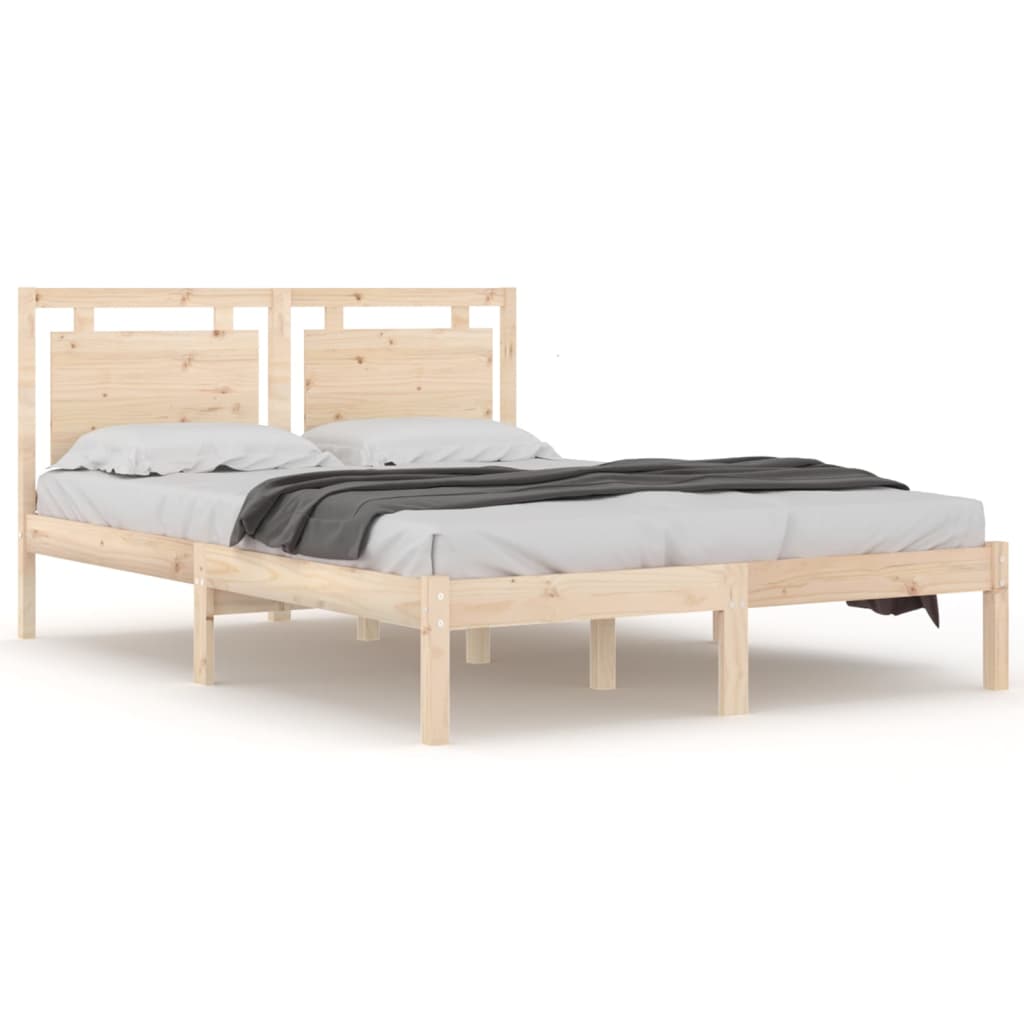 Cadre de lit sans matelas 200x200 cm bois massif - XIOS