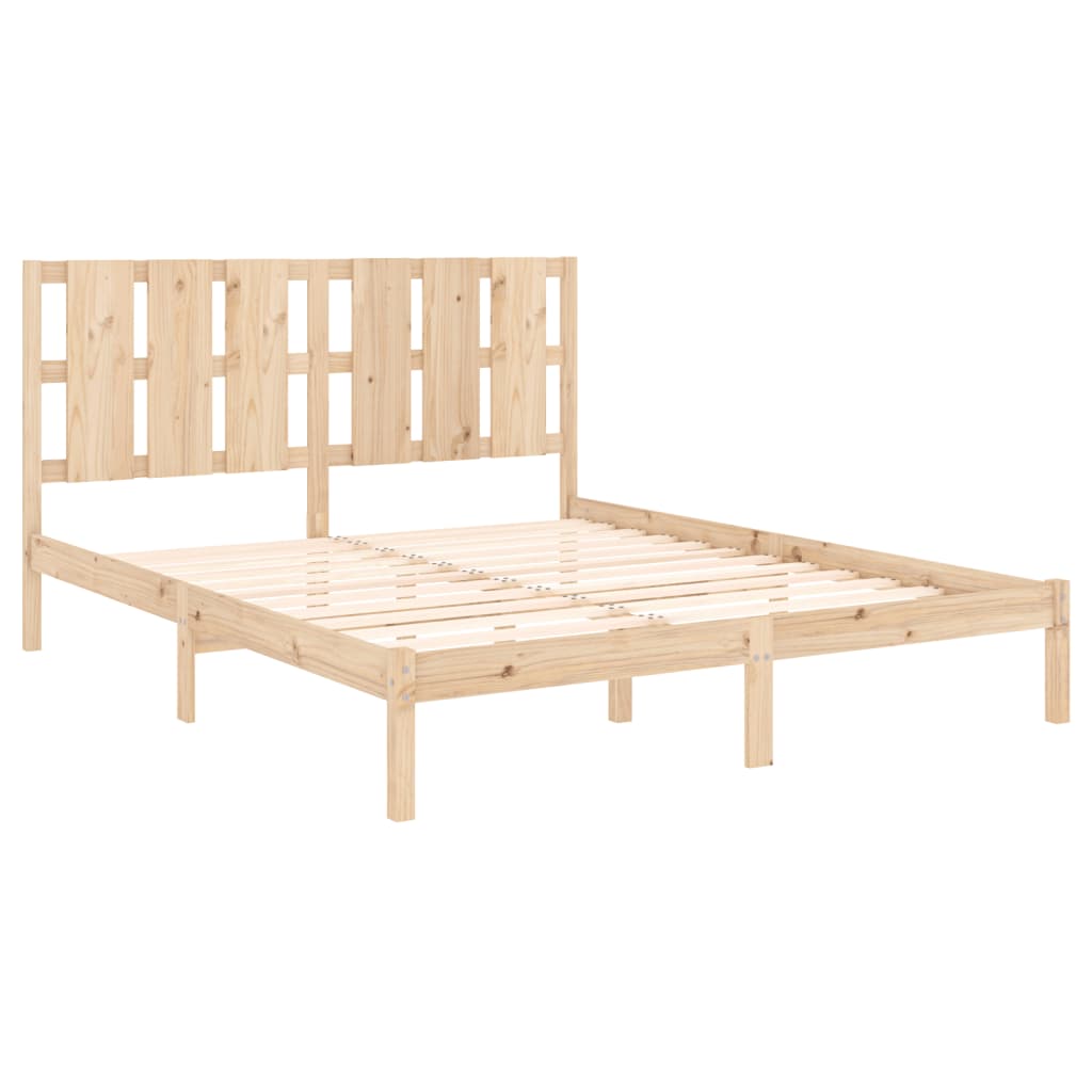 Cadre de lit sans matelas 150x200 cm bois massif - XIOS