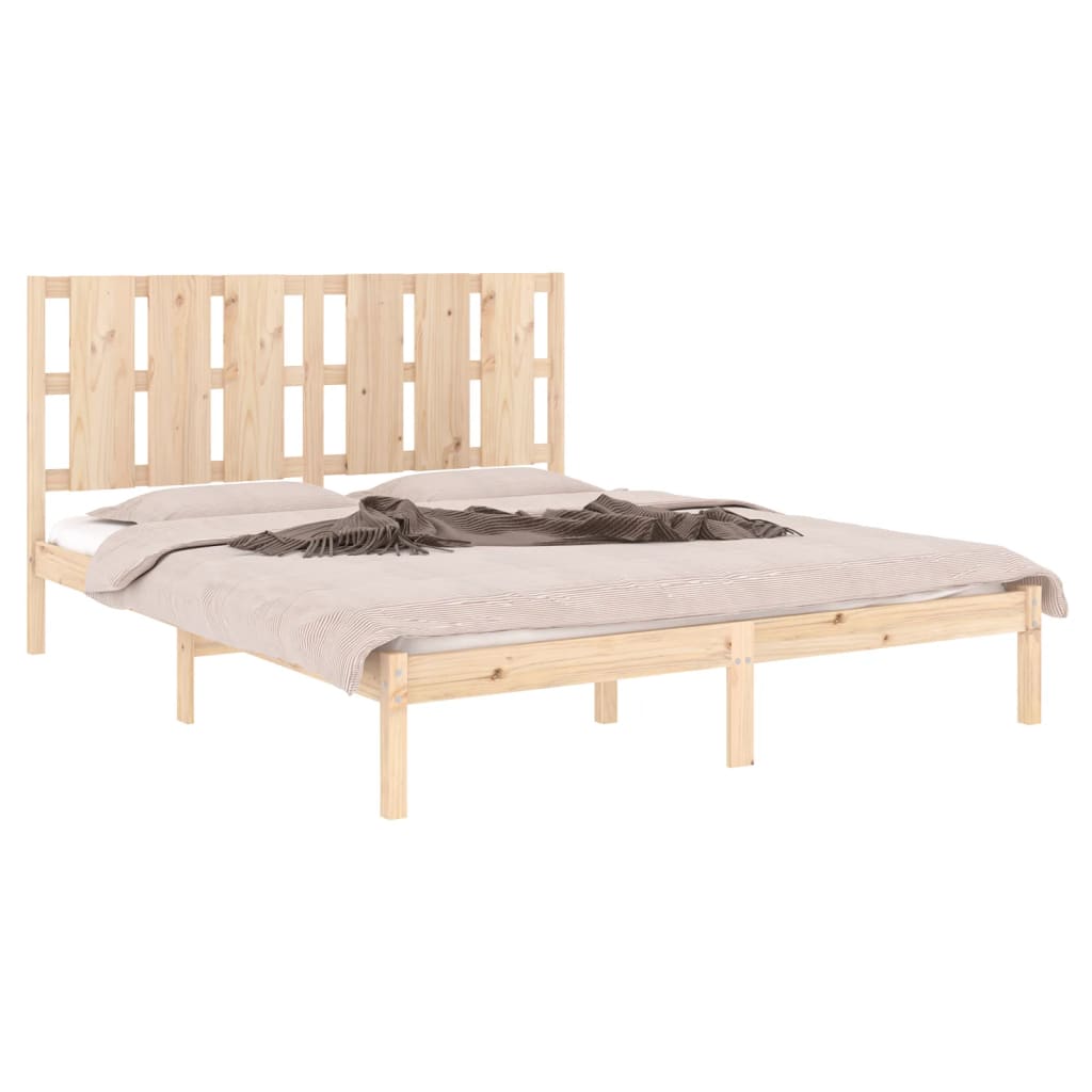 Cadre de lit sans matelas 160x200 cm bois massif de pin - XIOS