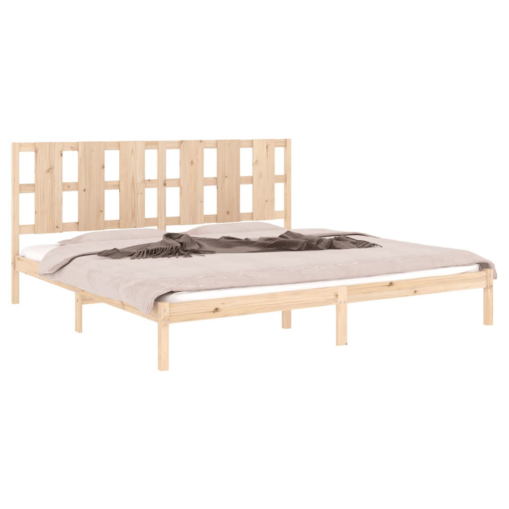 Cadre de lit sans matelas 200x200 cm bois massif de pin - XIOS