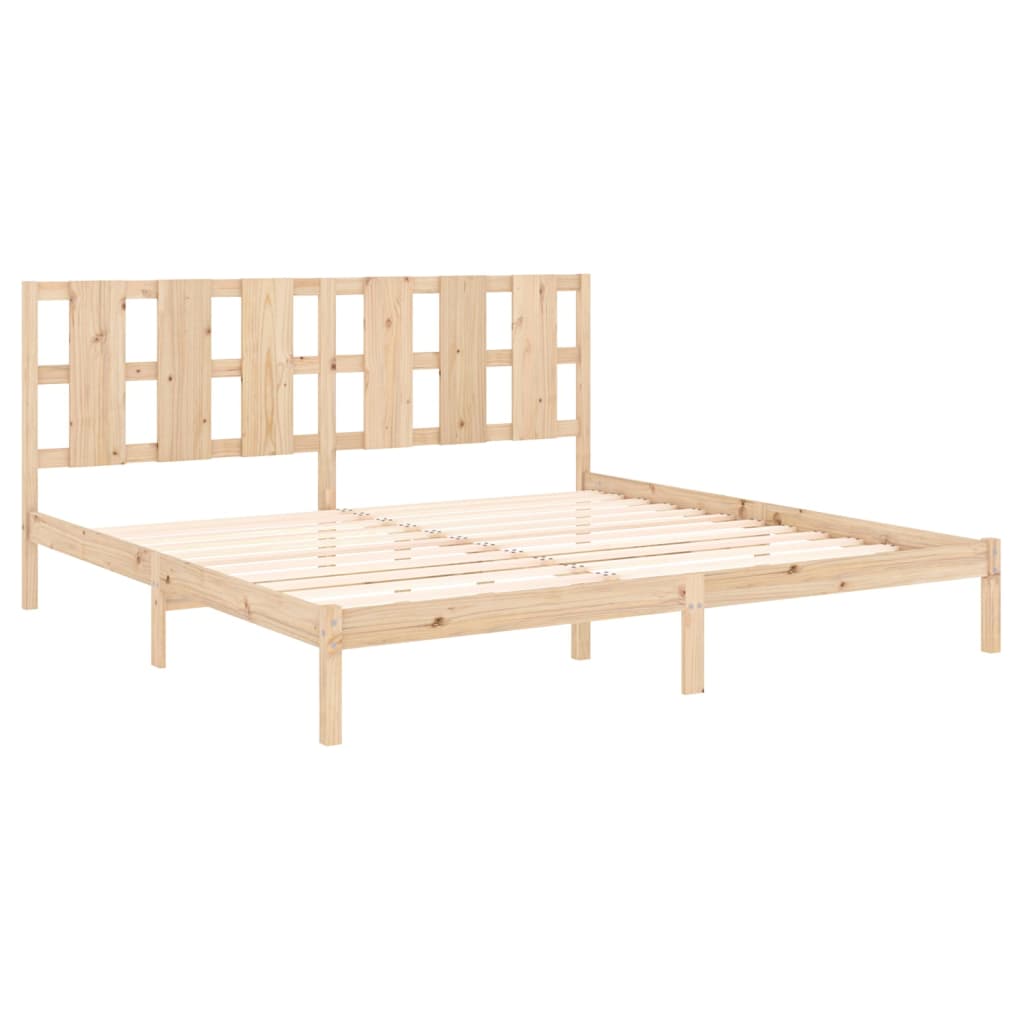 Cadre de lit sans matelas 200x200 cm bois massif de pin - XIOS
