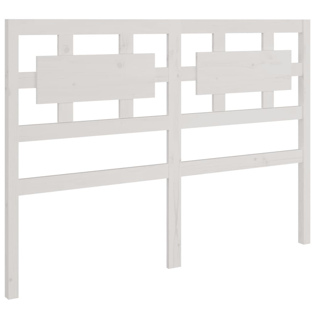 Cadre de lit sans matelas blanc 120x190 cm bois massif - XIOS