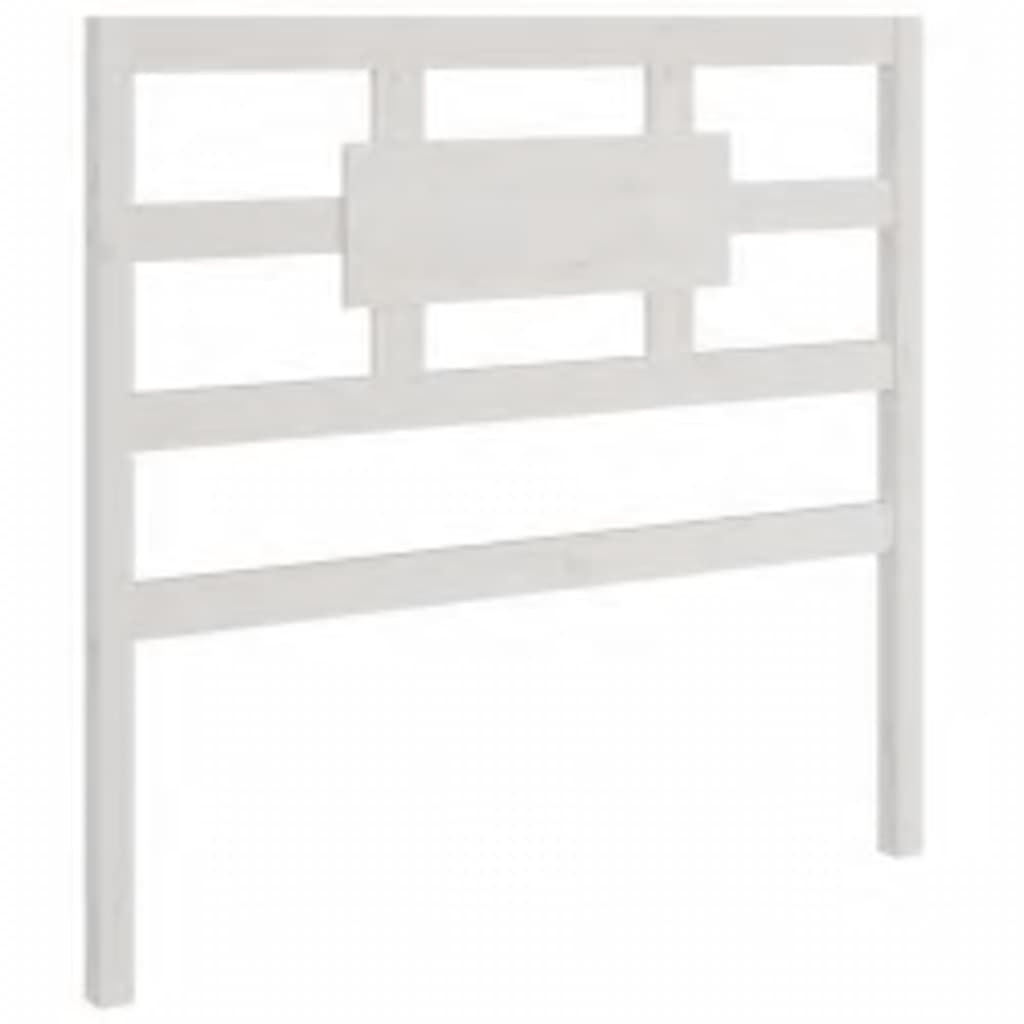 Cadre de lit sans matelas blanc 90x200 cm bois massif - XIOS
