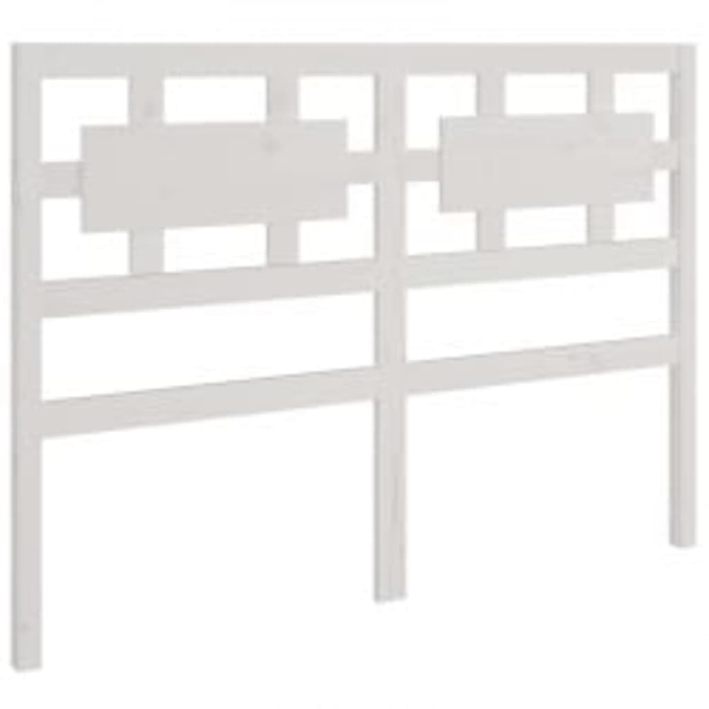 Cadre de lit sans matelas blanc 120x200 cm bois massif - XIOS