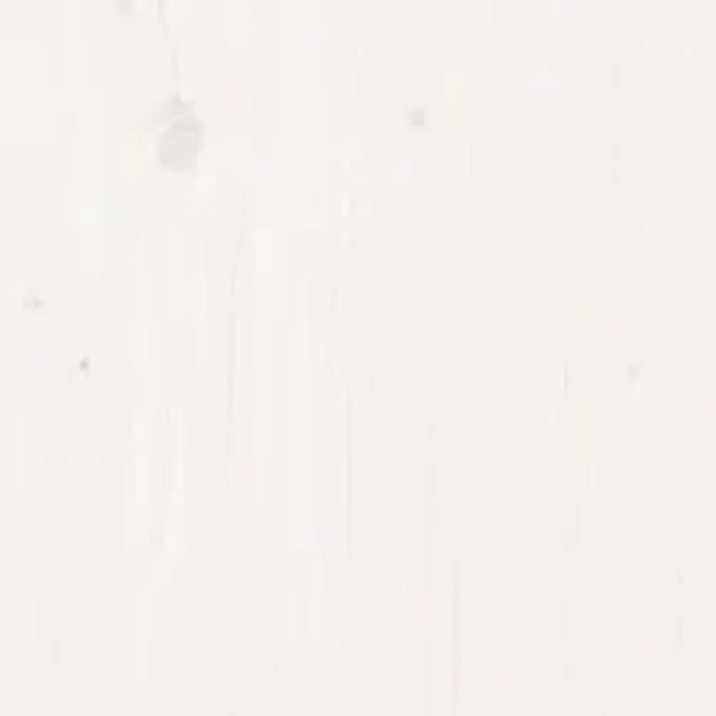 Cadre de lit sans matelas blanc 120x200 cm bois massif - XIOS