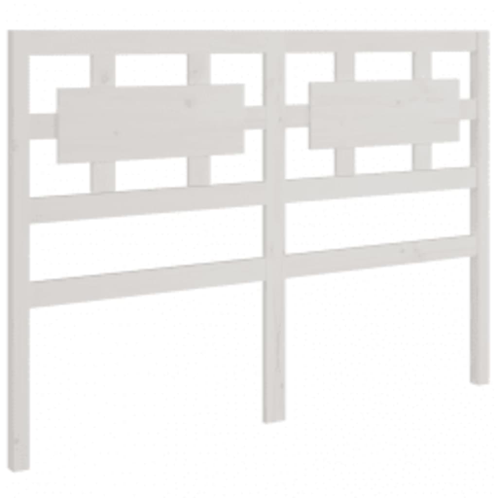 Cadre de lit sans matelas blanc 180x200 cm bois massif - XIOS