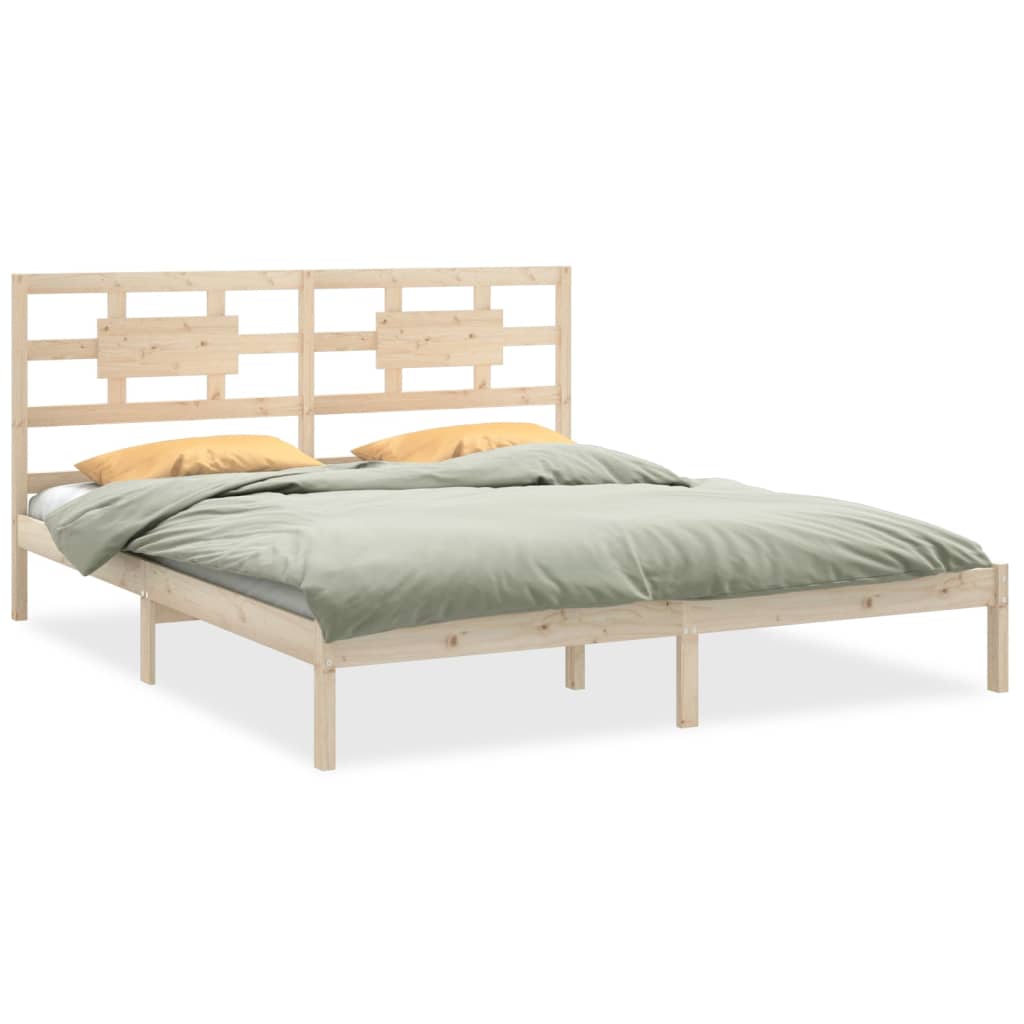Cadre de lit sans matelas 200x200 cm bois massif - XIOS