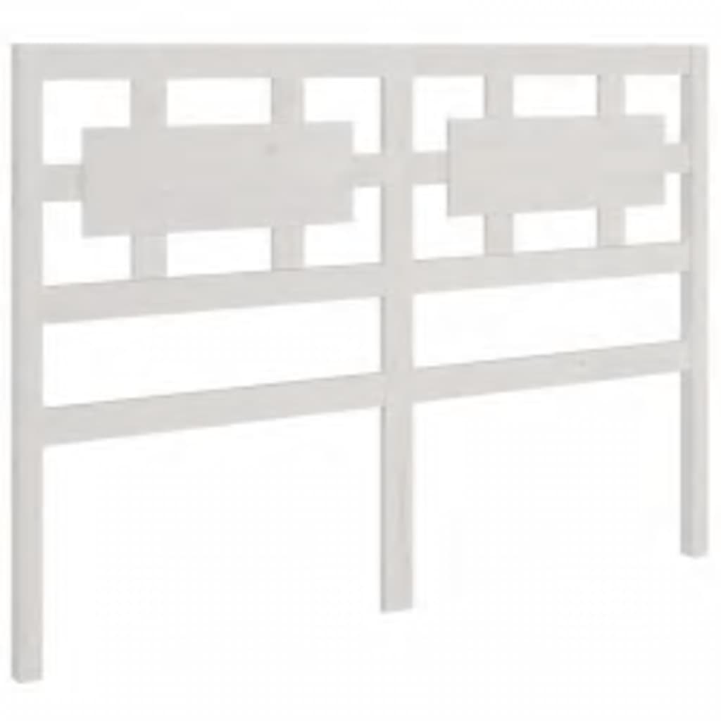 Cadre de lit sans matelas blanc 200x200 cm bois massif - XIOS