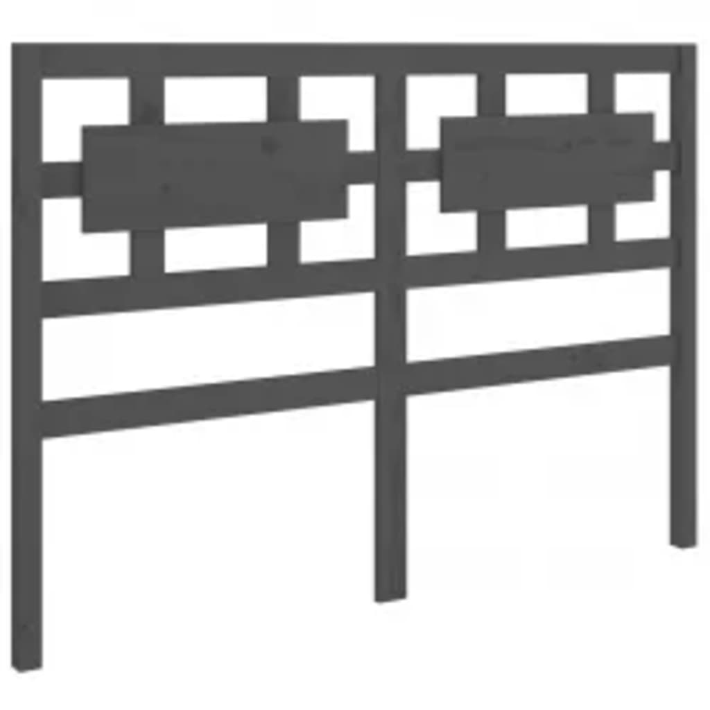 Cadre de lit sans matelas gris 200x200 cm bois massif - XIOS