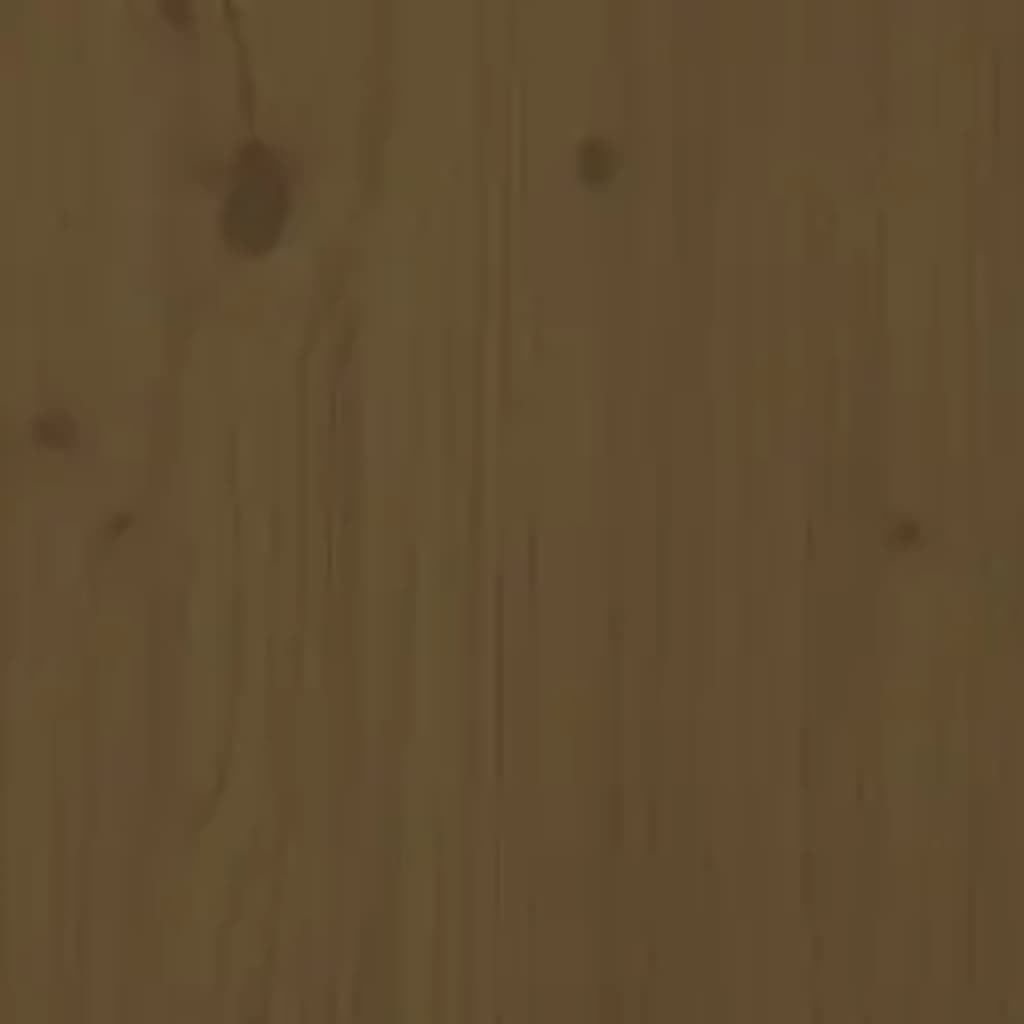 Cadre de lit sans matelas marron miel 200x200 cm bois massif - XIOS