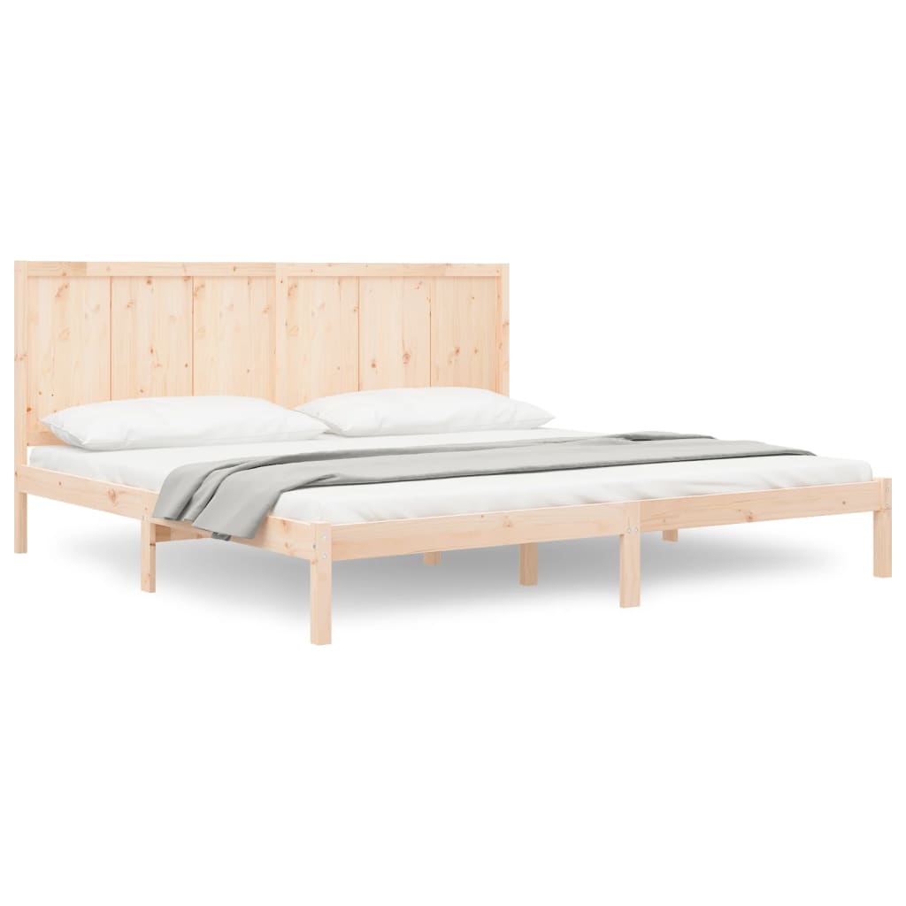 Cadre de lit sans matelas 200x200 cm bois massif de pin - XIOS