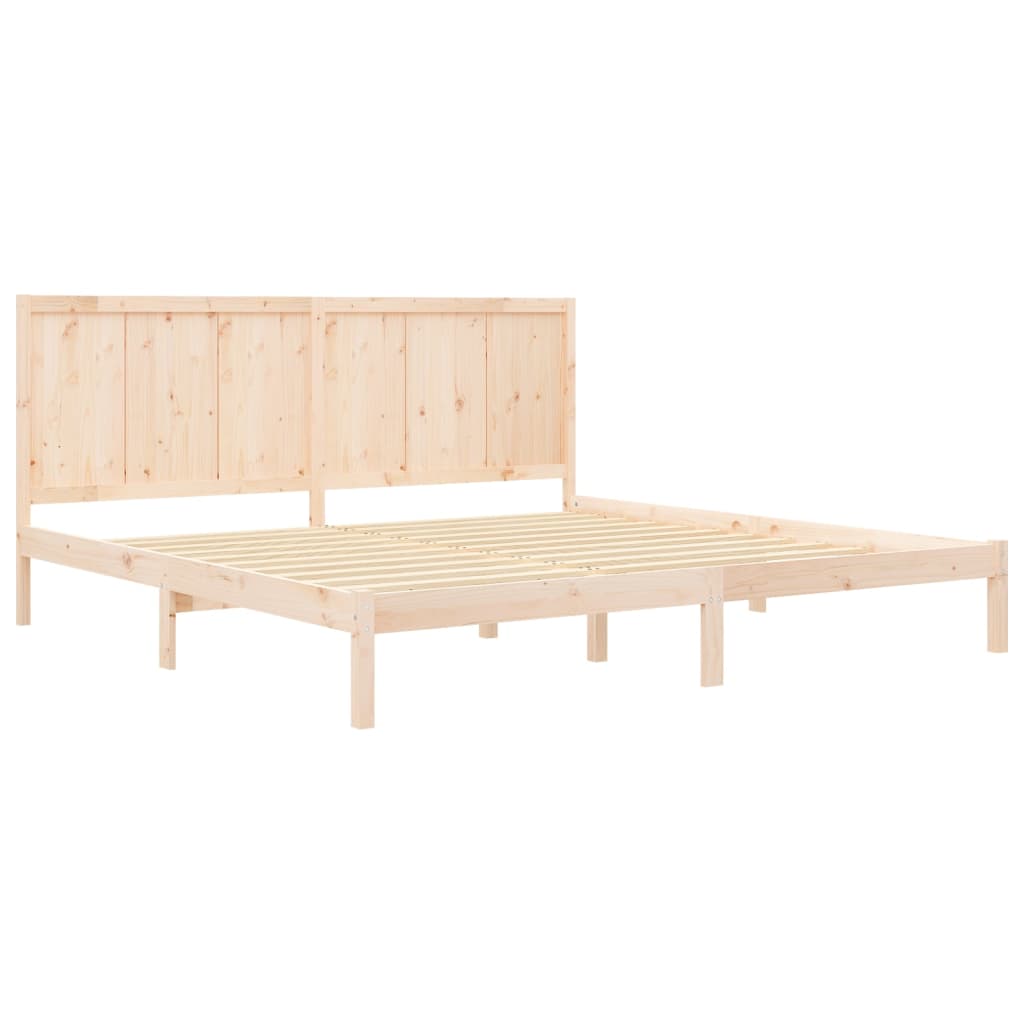 Cadre de lit sans matelas 200x200 cm bois massif de pin - XIOS