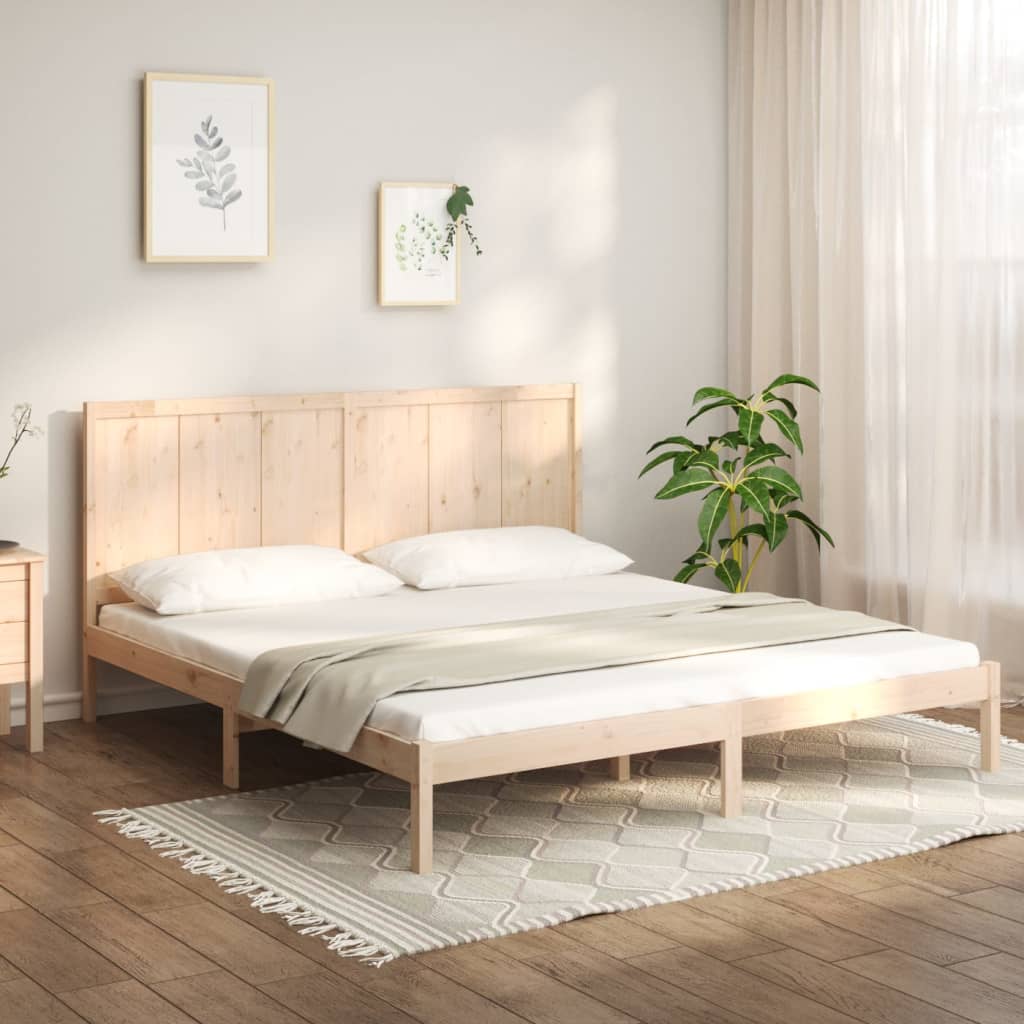 Cadre de lit sans matelas 200x200 cm bois massif de pin - XIOS