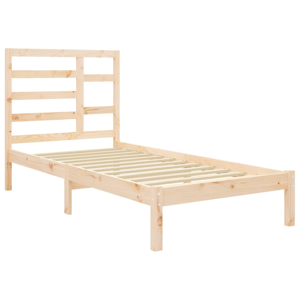Cadre de lit sans matelas bois massif 75x190 cm - XIOS