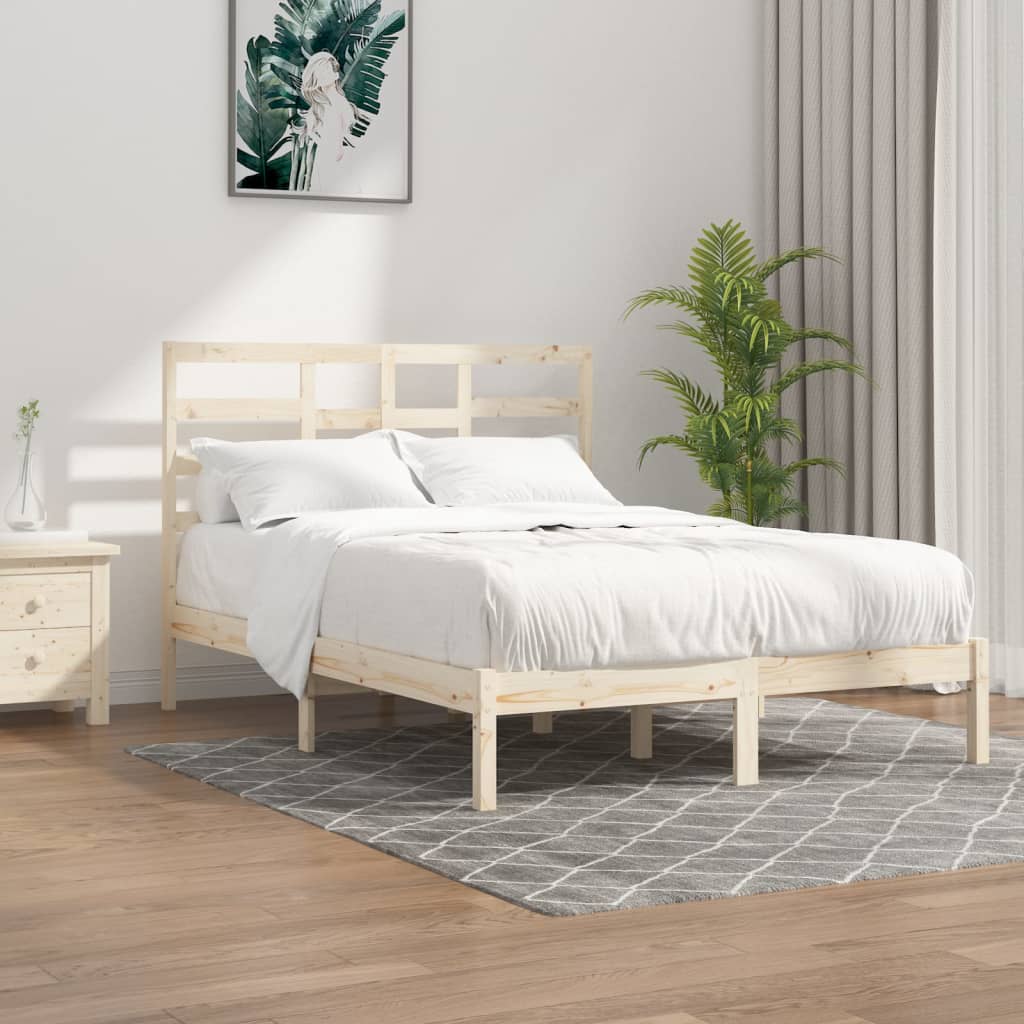 Cadre de lit sans matelas bois massif 120x190 cm - XIOS