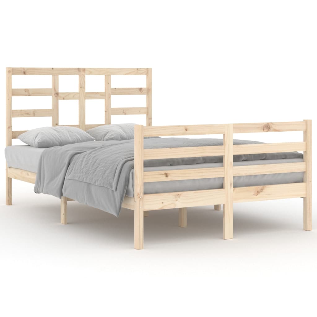 Cadre de lit sans matelas bois massif 120x200 cm - XIOS
