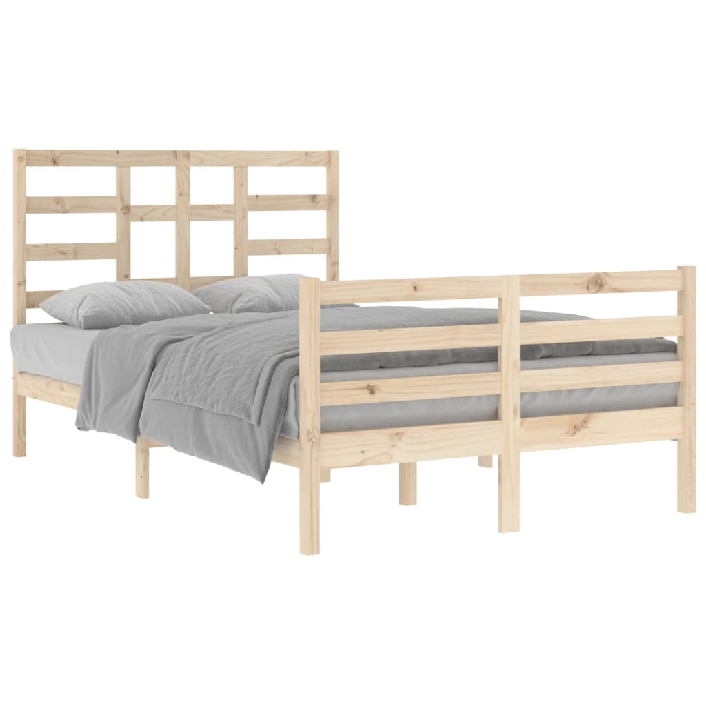 Cadre de lit sans matelas bois massif 120x200 cm - XIOS
